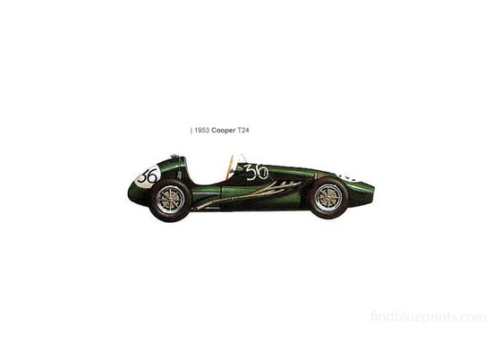 Download drawing Cooper T24 F1 OW 1953 in ai pdf png svg formats